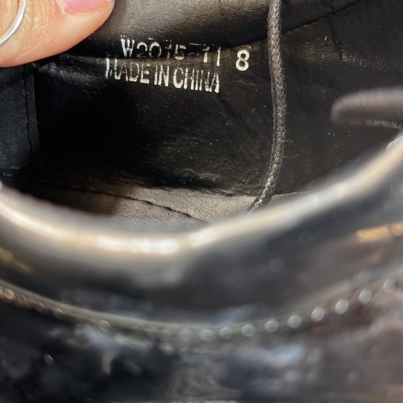 Ermax Men’s Oxford Shoes Black sz 8 - Picture 8 of 8